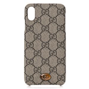 Gucci Gray GG Supreme iPhone Case
